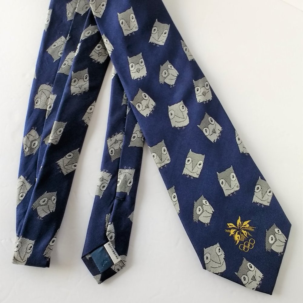 Vintage 1998 Nagano Japan Snowlets Olympic Tie